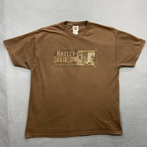 Harley Davidson Bred In A Shed Big Swamp Opelika Alabama Mens T-Shirt Size XL